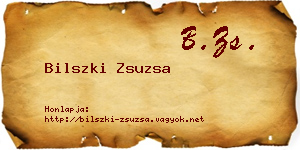 Bilszki Zsuzsa névjegykártya